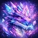 Vibrant stylized cat avatar with colorful geometric shapes and expressive features, suitable for a profile picture.