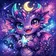 Colorful geometric style animal avatar with abstract patterns and vibrant hues